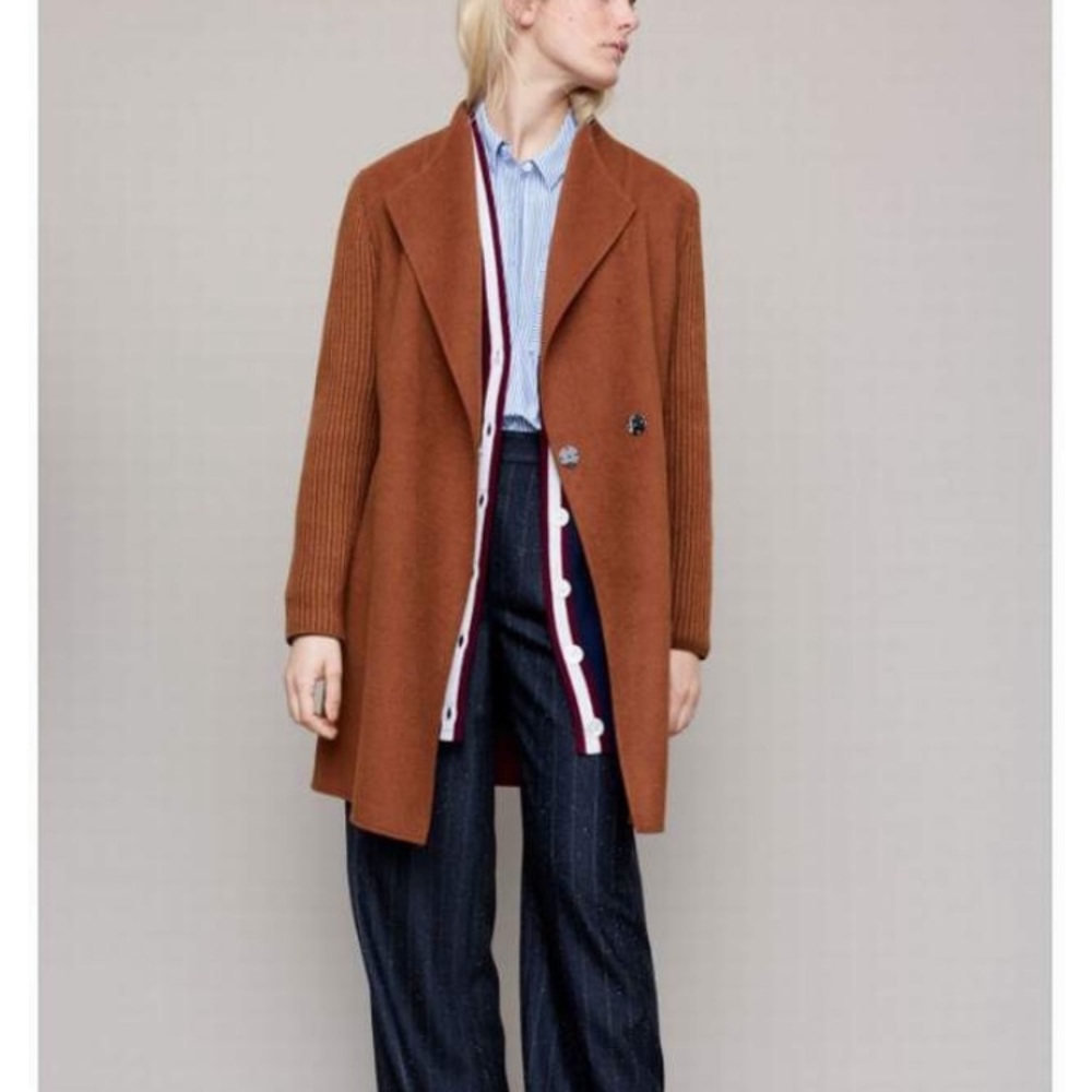 Kenneth Cole Double Face Coat in Nutmeg